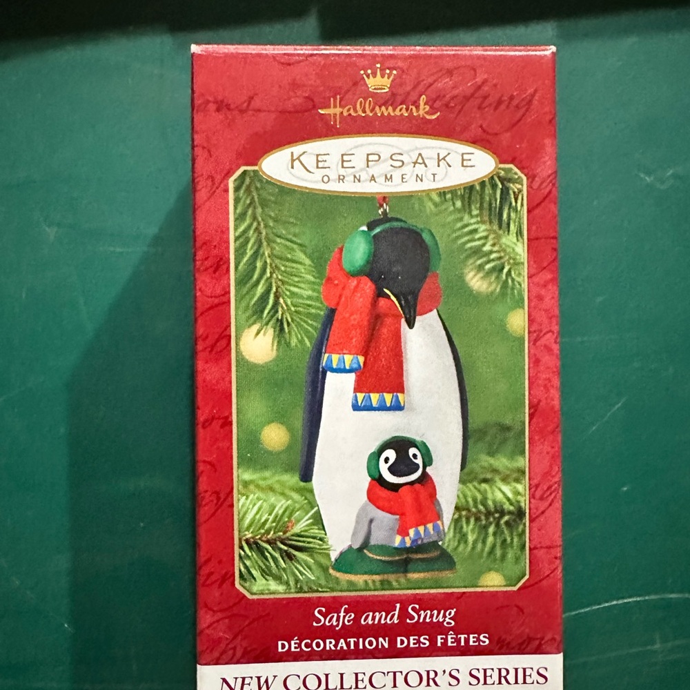 Hallmark keepsake, ornament, safe and snug
